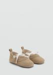 MANGO KIDS Балетки 'Clau' в бежевом цвете - фото 3