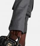 Укороченный блейзер из девственной шерсти Miu Miu, Ardesia - фото 5