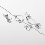 Серьги Pandora Disney Mickey Mouse & Minnie Mouse Sparkling Stud Earrings, стерлинговое серебро - фото 4