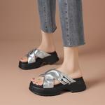 Шлепанцы женские Boerdiqi, серебряный - фото 6