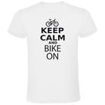Футболка Kruskis Keep Calm And Bike On, белый - фото