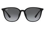 RayBan Квадратные солнцезащитные очки унисекс, Black Frame with Dark Gray Gradient 601/8G - фото 5