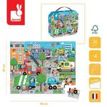 Janod, пазл, в чемодане, Город, 36 шт. - фото 3