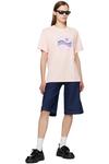 Футболка с розовым принтом Pop Wave Maison Kitsuné - фото 4