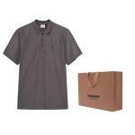 Burberry Мужская поло с вышитым логотипом Dark Grey - фото 9