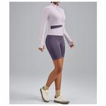 Женский спортивный топ с длинным рукавом и цветными блоками Seoria, Purple - фото 3