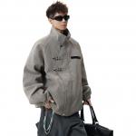 Пуховик Unisex Lapel Thickened Puffer X1617, серый puffer jacket - фото 8