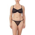 Бюстгальтер с косточками DKNY Bra Monogramm Mesh, черный - фото 2