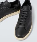 Кожаные кроссовки Warwick Tom Ford, Black + Cream - фото 3