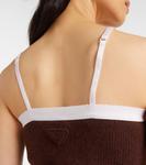 Шерстяной и кашемировый топ Prada, Moro - фото 5