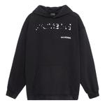 Толстовка hand-drawn hoodie medium fit 'black' Balenciaga, черный - фото