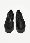 Ботинки Bershka DERBY, Black - фото 4