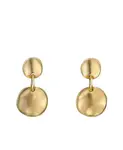 Две неровные круглые серьги, покрытые металлом Unode50, gold - фото