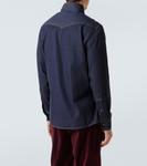 Джинсовая рубашка Brunello Cucinelli, Cjz29 - фото 4