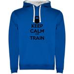 Худи Kruskis Keep Calm And Train Two-Colour, синий - фото