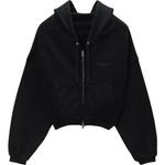 Толстовка с капюшоном на молнии Alexander Wang, черный - фото