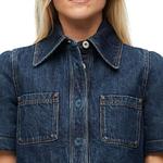 Рубашка женская синяя Loewe - фото 6