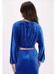 Блуза faina, синий - фото 4