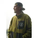 Флис Black Cat Logo full zip, зеленый - фото 2