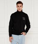 Свитер из шерсти HUGO San Toby-L Relaxed fit, черный - фото 3