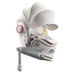 Детское автокресло Second Hand Rotation 0-7 лет OWL, серебристо-белый - фото 8