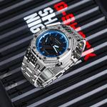 Часы Casio G-Shock Analog-Digital 2100 Series, арт. GA-2100-1A1, серебристый иней/сапфирово-синий - фото 3