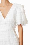 Хейли Текстурированное 3D мини-платье в белом цвете ELLIATT - фото 4