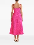 Жаккардовое платье миди Post Meridiem, розовый - фото 4