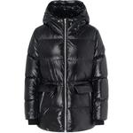 Куртка утепленная с капюшоном на молнии Moose Knuckles, черный - фото