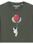 Толстовка wat? Apparel Little Balloon Astronaut, хаки - фото 3