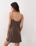 Мини-платье будничного цвета коричневого цвета Weekday - фото 3