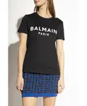 Футболка с логотипом Balmain, черный - фото 3