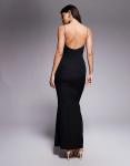 Платье макси Vesper Fishtail с бретельками черного цвета - фото 4