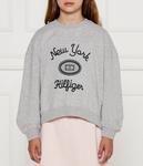 Толстовка детская Tommy Hilfiger с вышивкой, серый - фото