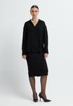 Блуза adL Button-down blouse, Black - фото 2