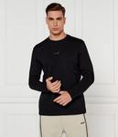 Лонгслив мужской Boss Green хлопковый, черный - фото