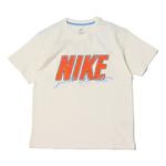 Футболка Nike Solid Color Large Logo Printing Breathable Short Sleeve White, белый - фото