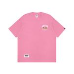 Футболка с принтом логотипа A Bathing APE Aape, розовый - фото
