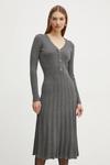 Платье с добавлением шерсти Morgan, серый - фото
