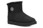 Ботинки зимние UGG Mini Bailey Snaps, черный - фото 4