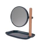 Косметическое зеркало, синий - фото