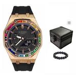 CASIO Часы Men Liquid Crystal/Analog Dual Display Series 44mm Black Watch - фото 2