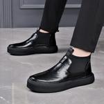 Челси ботинки мужские черные LUOMAIKE - фото 6