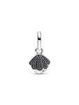 Шарм Pandora Sparkling Shell Mini Dangle, серебро 925 пробы - фото 4