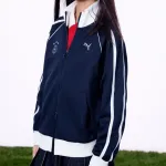 Детский топ с воротником стойкой, утепленные PUMA, темно синий - фото 9