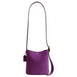 COACH Бакет сумка из спилка кожи Bleecker - фото