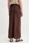 Льняная юбка SAAGNETA Samsoe Samsoe, коричневый - фото 3