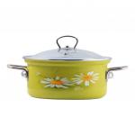 Кастрюля BELIS DAISY 16см 1,4л со стеклянной крышкой - фото