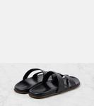 Кожаные сандалии Hugh The Row, черный - фото 2