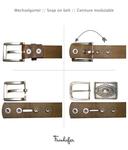 Кожаный ремень FRONHOFER, черный - фото 4